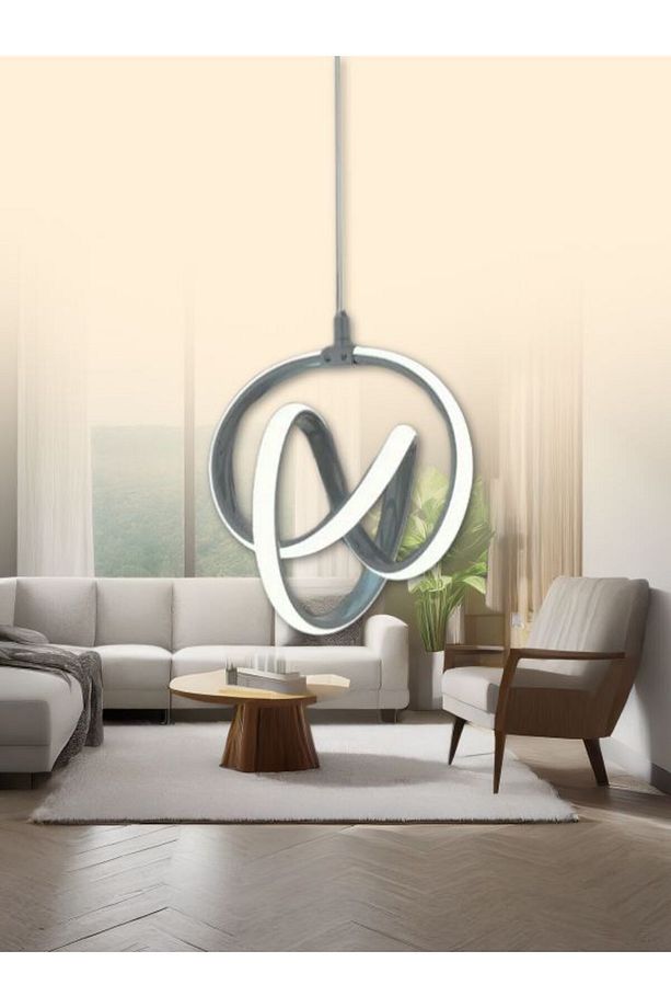 Modern Plüton Ledli Sarkıt Avize - 1