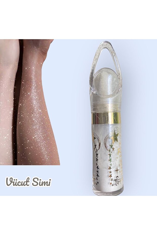 Body Glitter Sparkle Powder with Sponge
