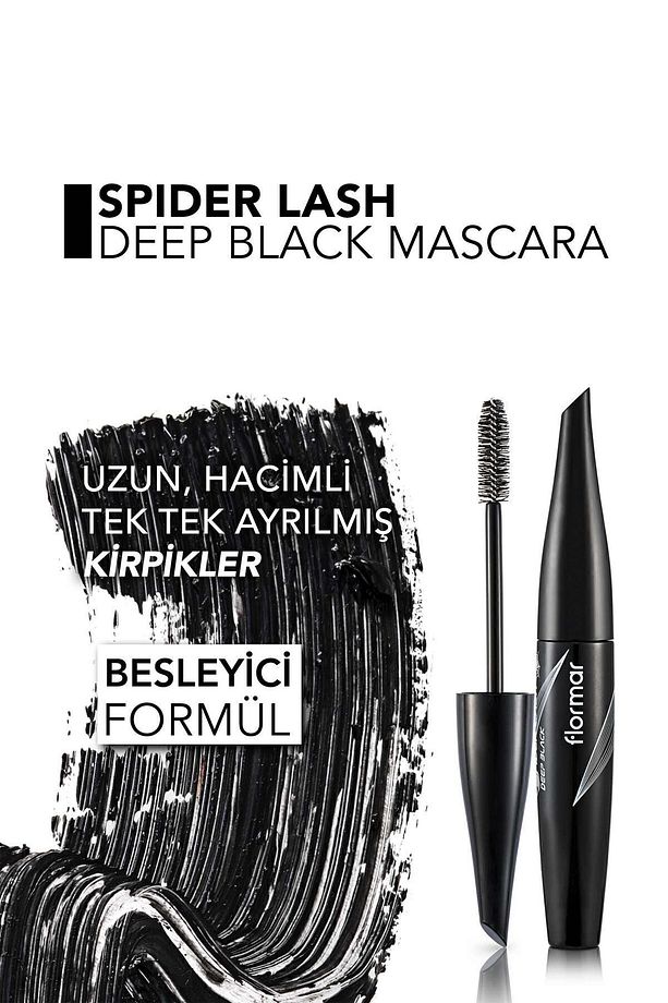 Hacim Veren Maskara (SİYAH) - Spider Lash Mascara - 001 Deep Black - 8690604110643 - 5