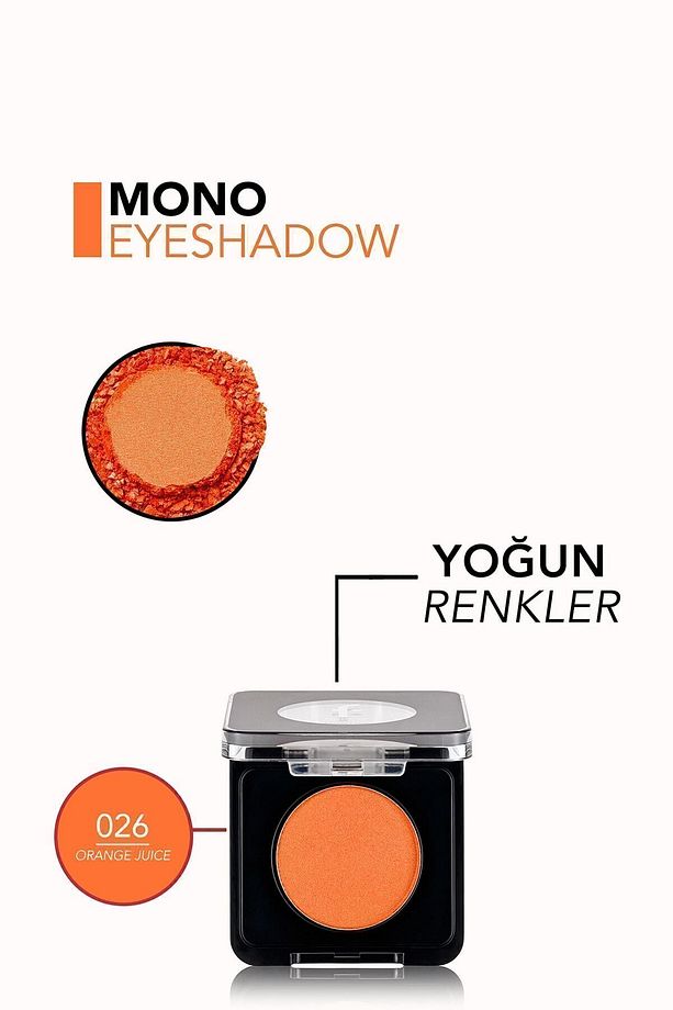 Mono Yüksek Pigmentli & Mat Bitişli Kompakt Göz Farı - 7