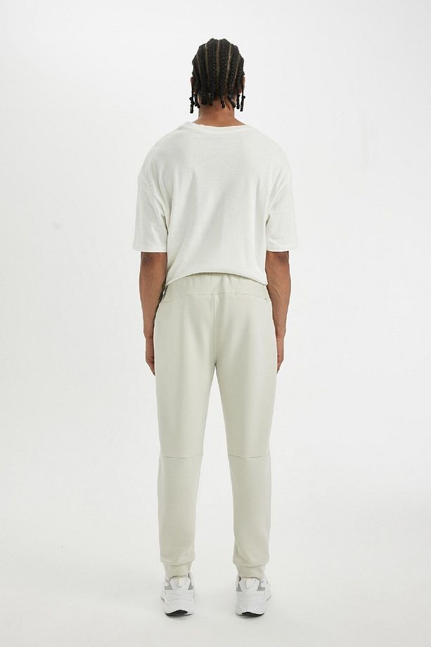 Fit Jogger Eşofman Altı Slim Fit Skuba Dalgıç Kumaş Lastikli Paça Beli Bağcıklı Cepli - 5