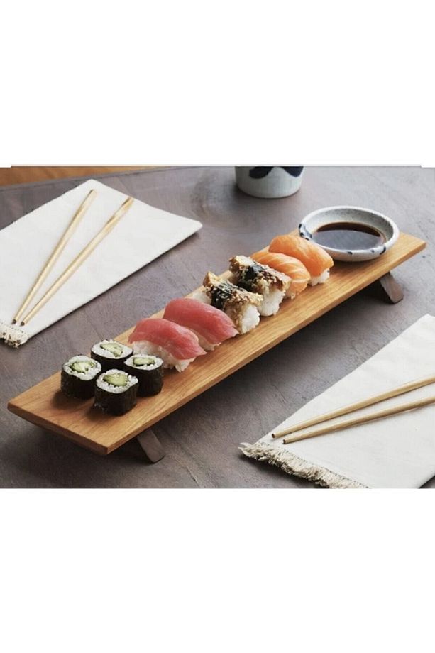 Ahşap Sushi Servis Tabağı - 1