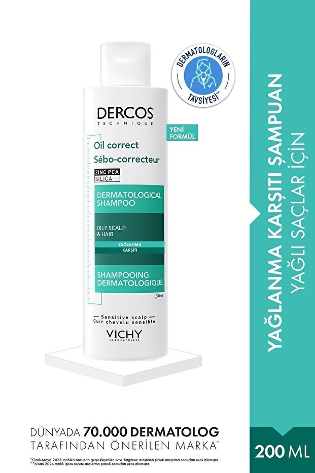 OIL CORRECT OILY HAIR SHAMPOO 200ML (D)