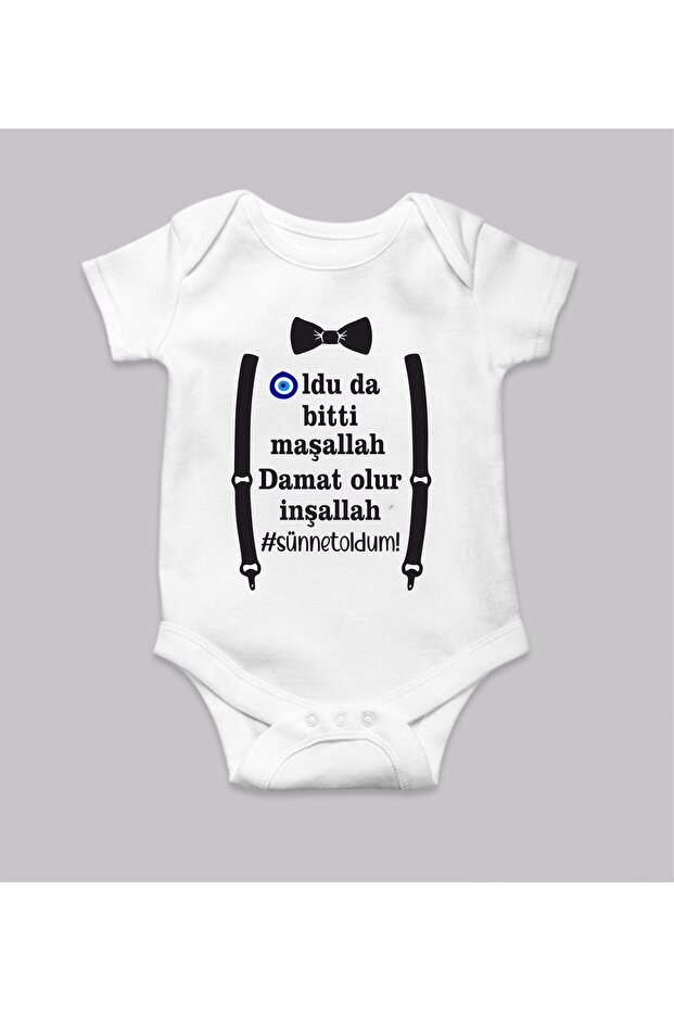 Was Even Done Mashallah Becomes a Groom Inshallah Circumcision Themed Baby Bodysuit