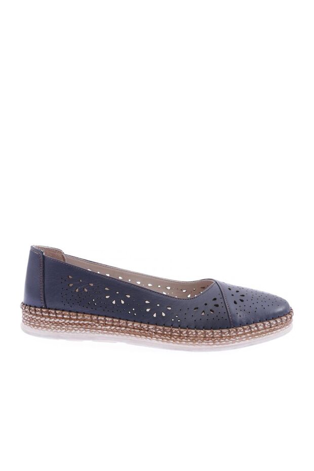 P24-22y Women's Soft Anatomical Footwear Leather Ballerinas
