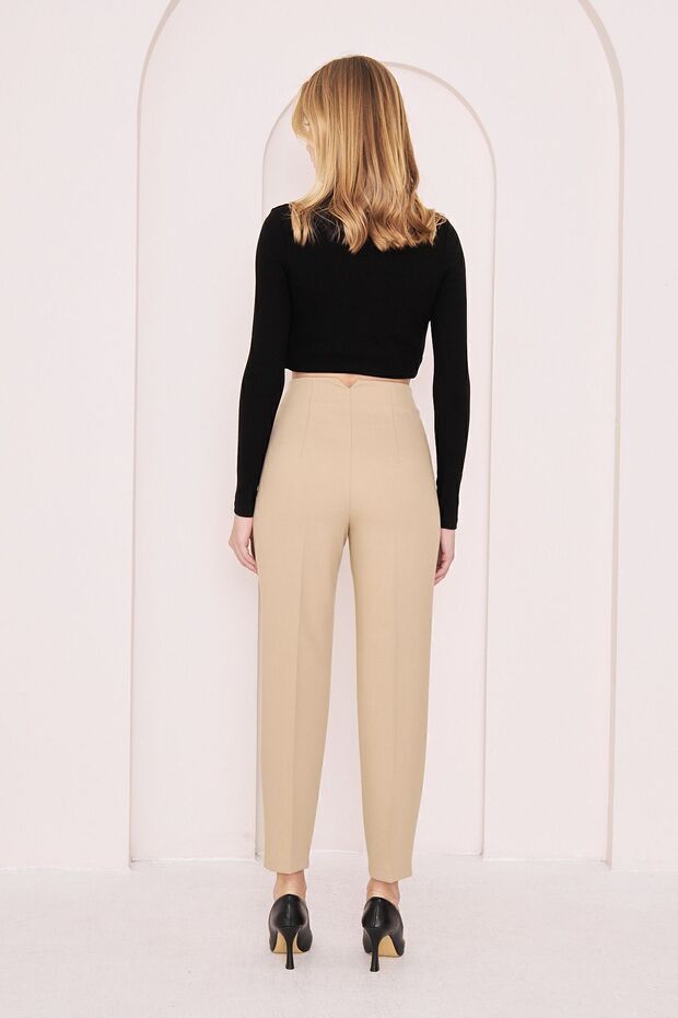 NW BUTİK, flatolu kumaş pantolon - 6