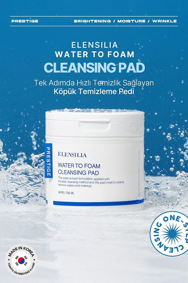 Misel Temizleme Pedi Elensilia Water to Foam Cleansing Pad 60 Adet - 2