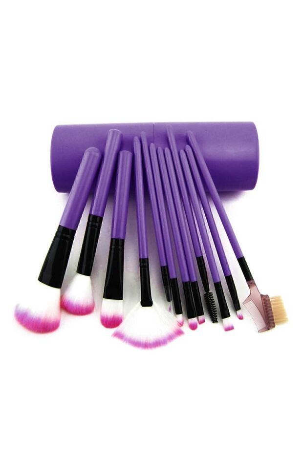 Silindir Makyaj Fırça Seti - 3