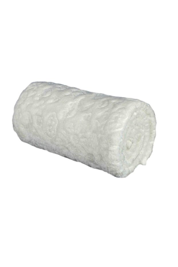 Baby White Plush Baby Blanket 110 X 90cm