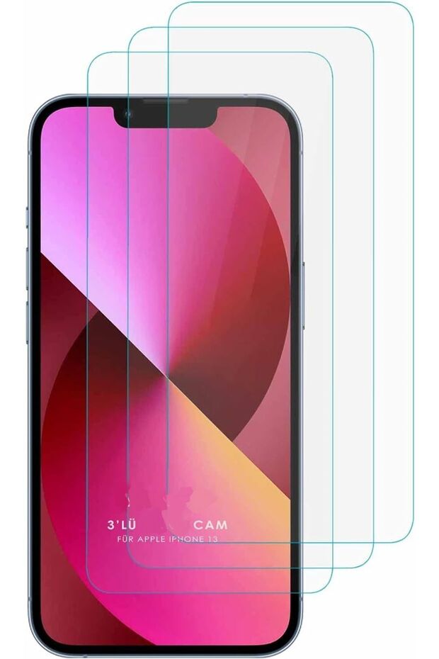 3 عبوات من واقي الشاشة الزجاجي المقوى HD+ المتوافق مع iPhone 12 (عبوة من 3 قطع)
