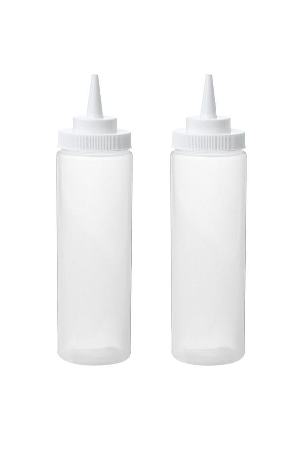 Sos Yağ Ketçap Mayonez Şişesi - 2 Adet Yükseklik: 20 Cm Çap: 5 Cm Hacim: 330 ml - 2