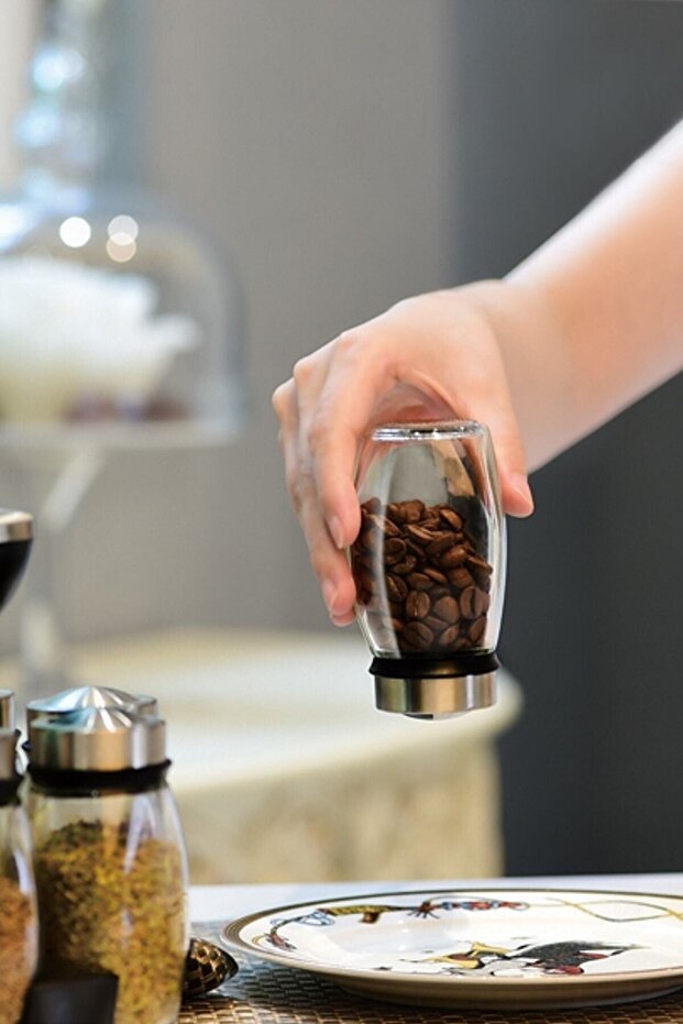 حامل توابل احتياطي بطبقة مزدوجة قابل للدوران 360 درجة - 2