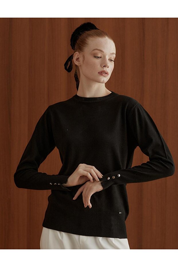 Sıfır Yaka Triko Bluz Sz-trk02 - 1