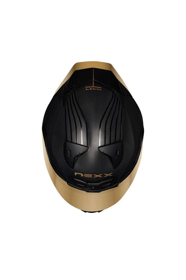 X.r3r Golden Edıtıon Karbon Mat Siyah-sarı Kask - 3
