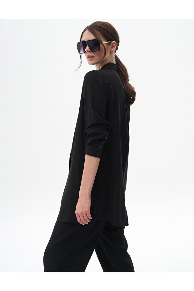 Patı Gizli Basic Tunik Siyah - 3