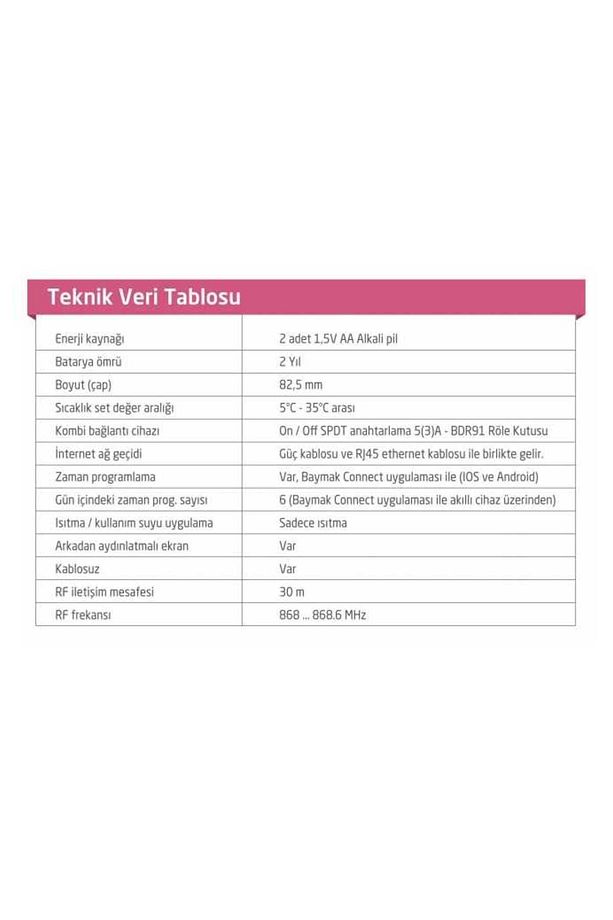 Connect On/off Kablosuz Akıllı Oda Termostatı - 4