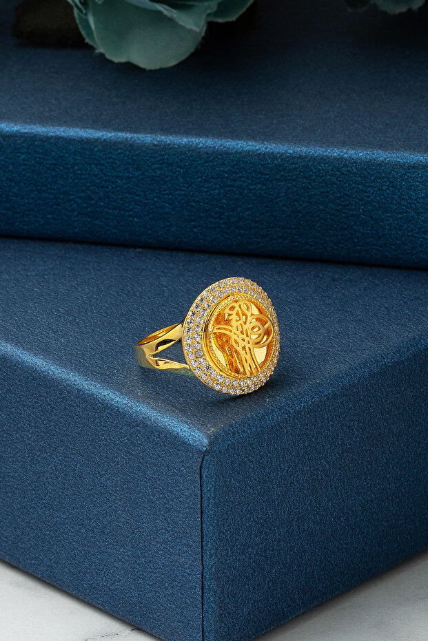 Tuğralı 14 Ayar Üçlü Altın Set - 6