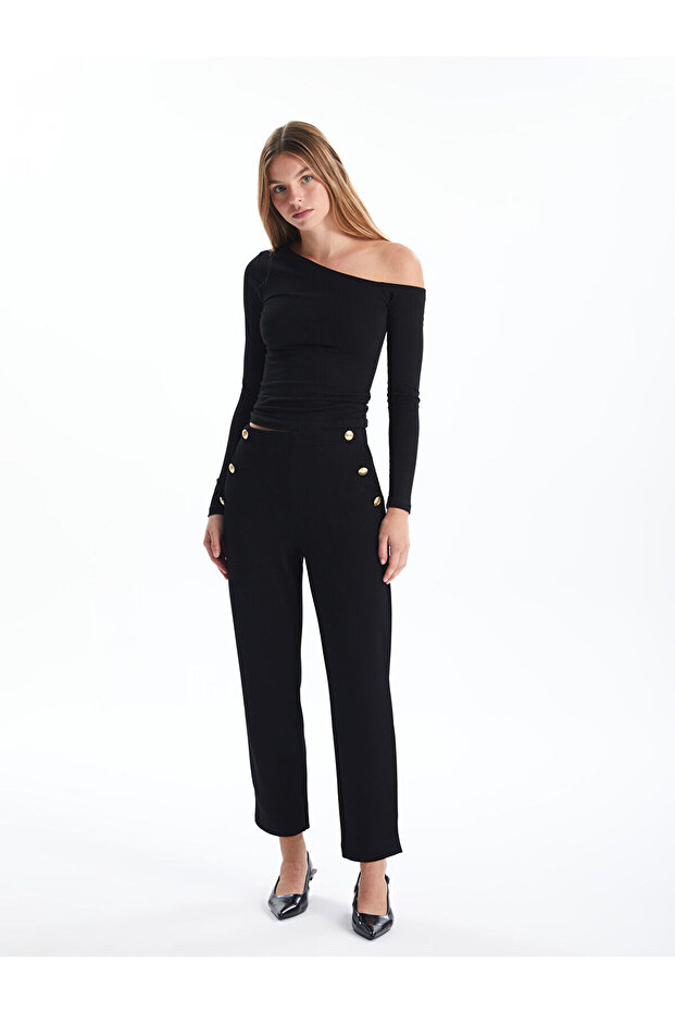 Lcw Beli Lastikli Kadın Pantolon - 1