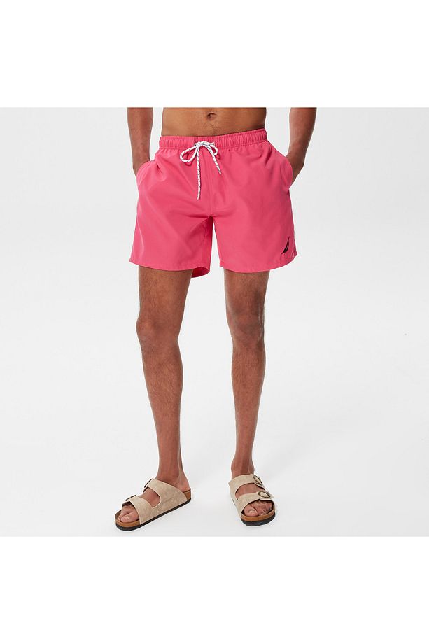 Erkek Pembe Regular Fit Deniz Şortu - 3