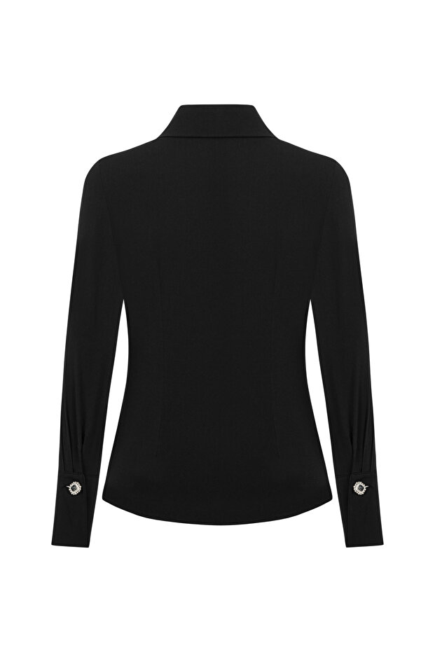 Stone Buttoned Designed Shirt - 6