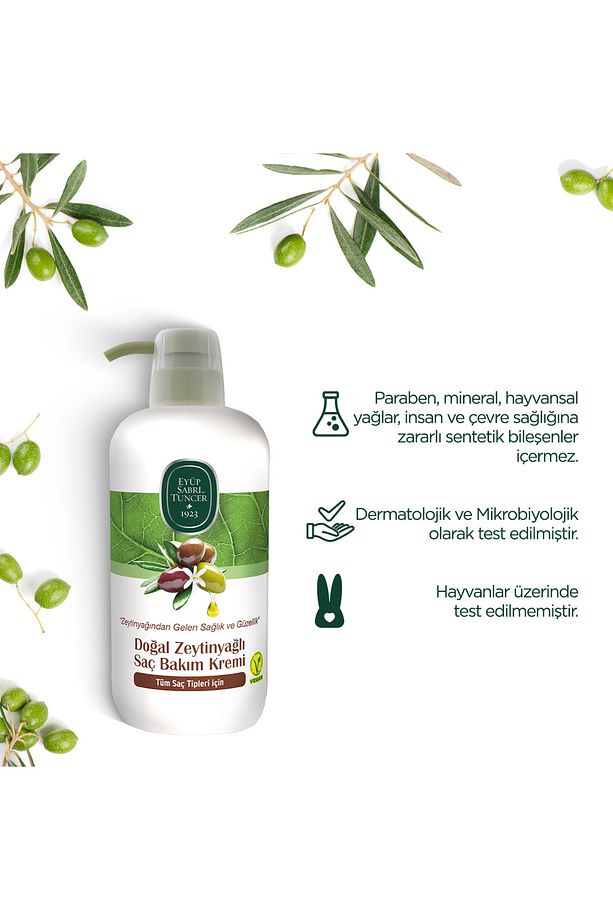 Doğal Zeytinyağlı Saç Kremi 600 ml - 5