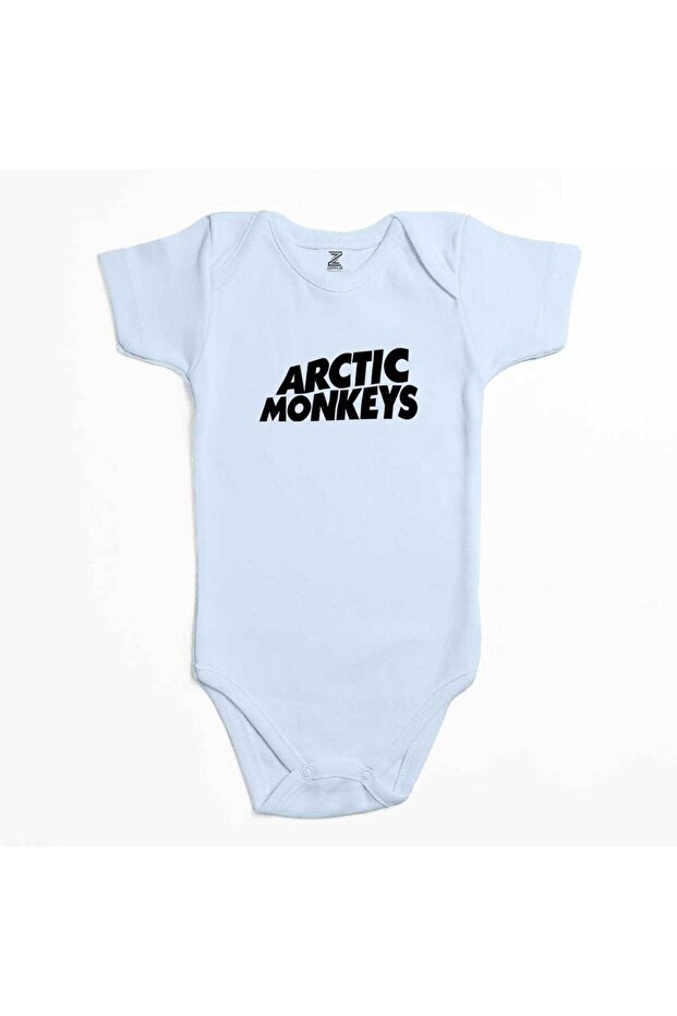 بدلة أطفال باللون الأزرق بشعار Arctic Monkeys