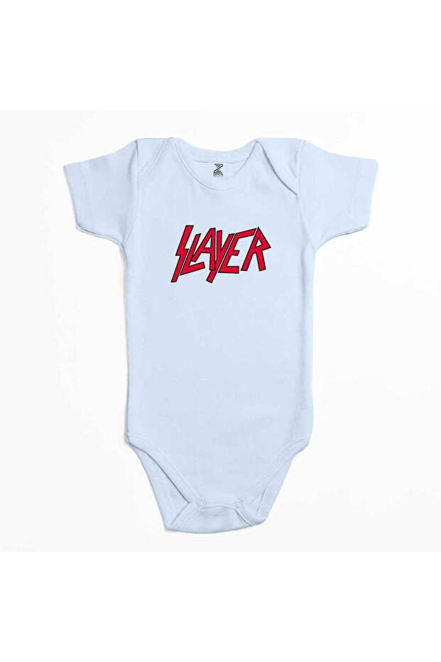 بدلة أطفال باللون الأزرق الكلاسيكي بشعار Slayer