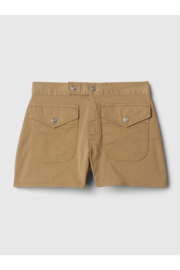 Kadın Kahverengi 4" Downtown Khaki Şort - 3