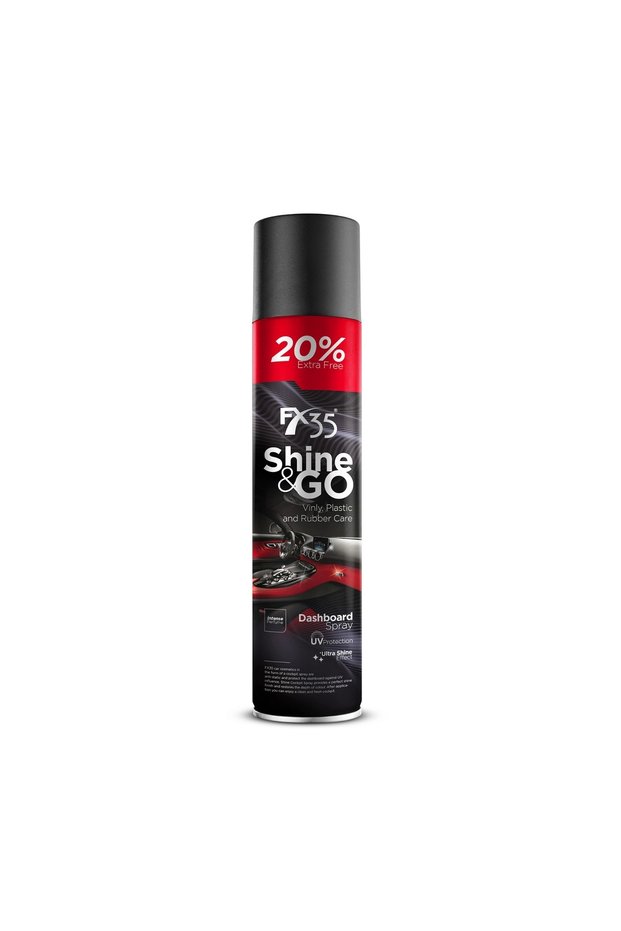 Shine & Go Antistatik Plastik Konsol Ve Iç Plastik Parlatıcı Vanilya – Muz Kokulu – 750 ml
