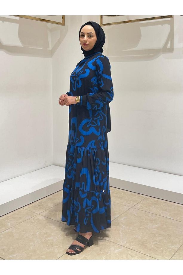 Elbise 12437 Saks - 2