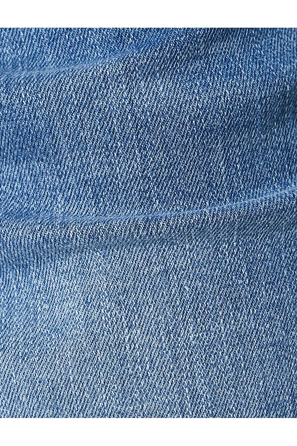 Slim Fit Kot Şort Bermuda Düğmeli Cep Detaylı - 6