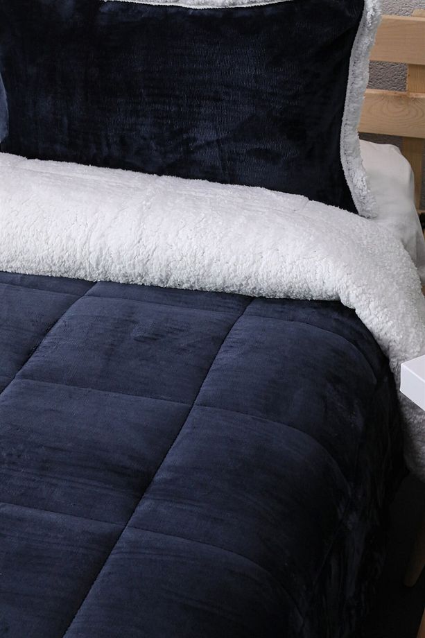 Comforter Tek Kişilik Battaniye Seti - Lacivert - 3