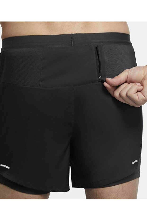 Flex Stride Future Fast Reflektörlü Erkek Şort Siyah - 4
