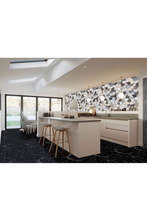 Kendinden Yapışkanlı Çatlak Mermer Desenli Pvc Panel 41x62 Cm (12 Adet) 3 M² - 6