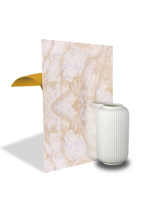 Kendinden Yapışkanlı Bej Mermer Desenli Pvc Panel 41x62 Cm (4 Adet) 1 M² - 6