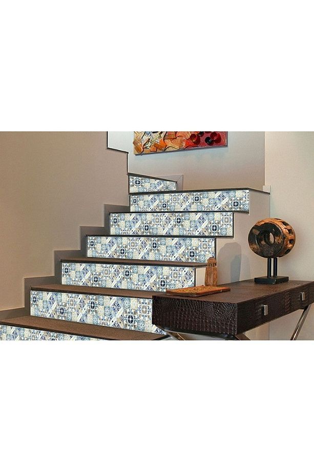 Kendinden Yapışkanlı Mutfak Banyo Kaplama Retro Desenli Pvc Karo 30x30 Cm (11 ADET) 1 M2 - 8