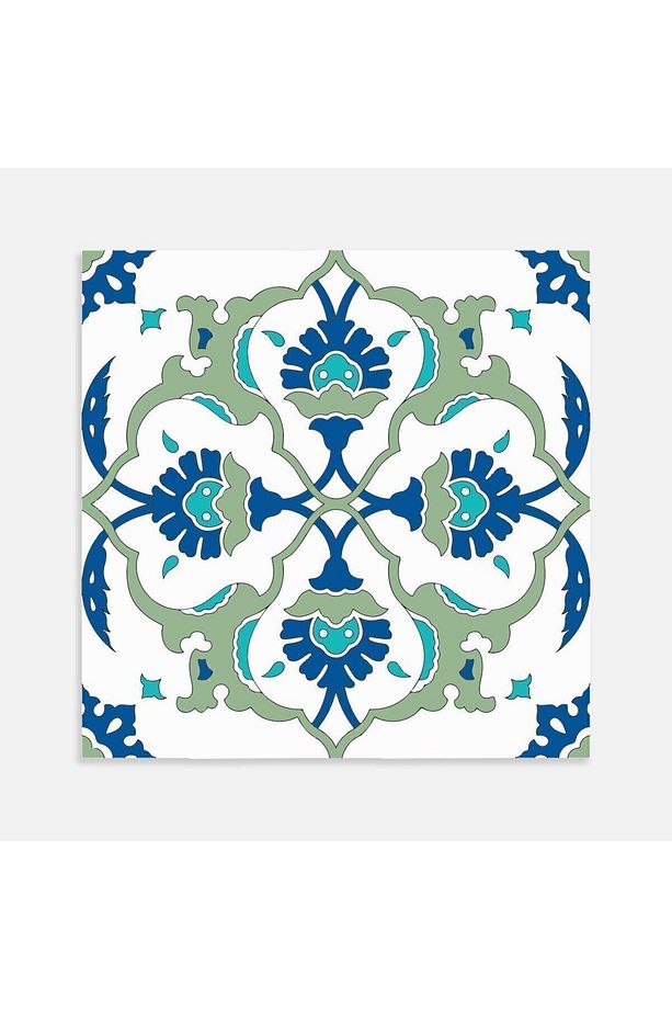 Kendinden Yapışkanlı Çini 01 Desenli Pvc Karo 30x30 Cm (4 ADET) 0,36 M2 - 1