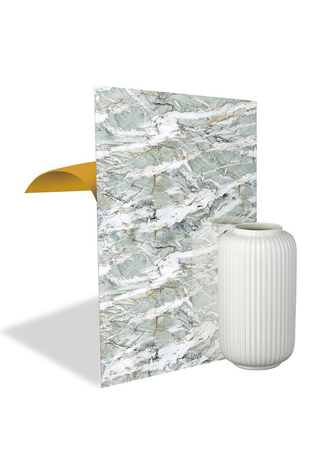 Kendinden Yapışkanlı Yeşil Agat Desenli Pvc Panel 41x62 Cm (12 Adet) 3 M² - 7