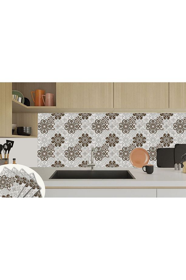 Kendinden Yapışkanlı Salon Desenli Pvc Karo 30x30 Cm (4 ADET) 0,36 M2 - 5