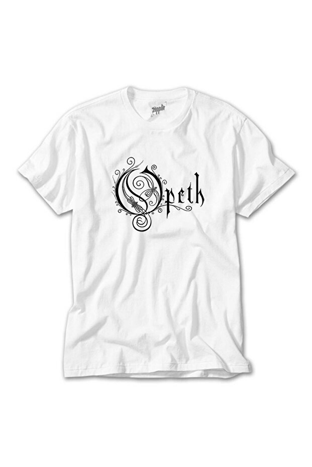 Opeth Logo Classic 2 White T-Shirt