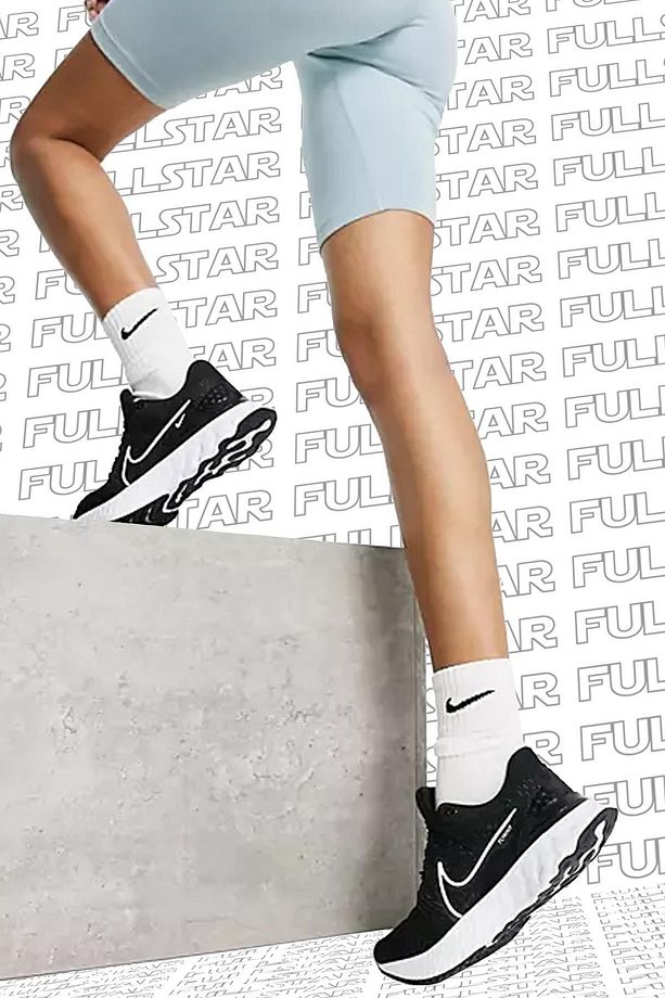 React Infinity Run Flyknit 3 Running Shoes Black Yürüyüş Koşu Ayakkabısı - 3