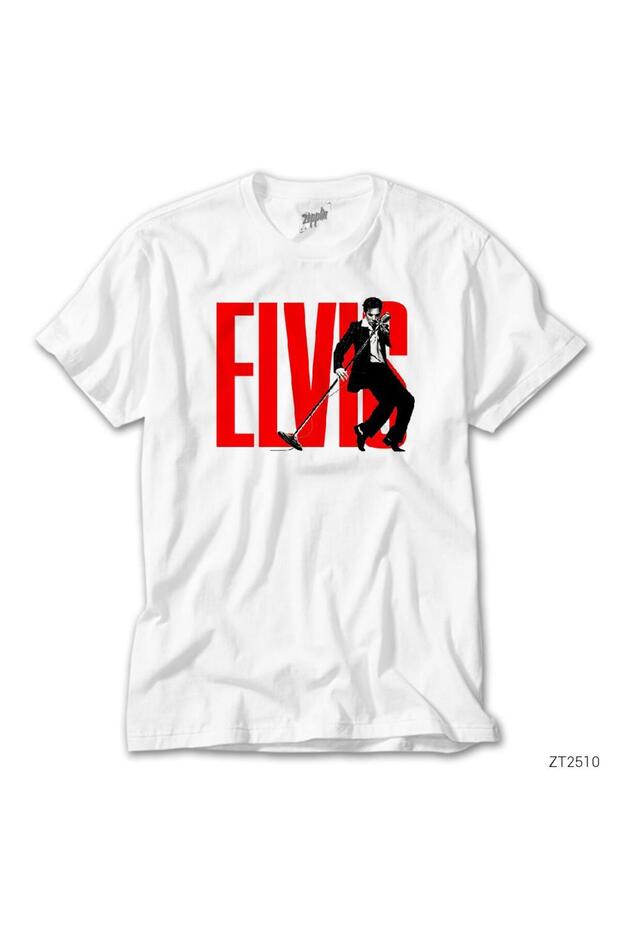 Elvis Logo White T-Shirt