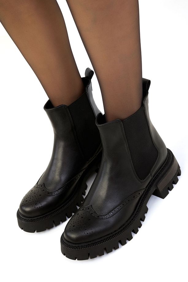 Siyah Kadın Bot & Bootie 19658 - 5