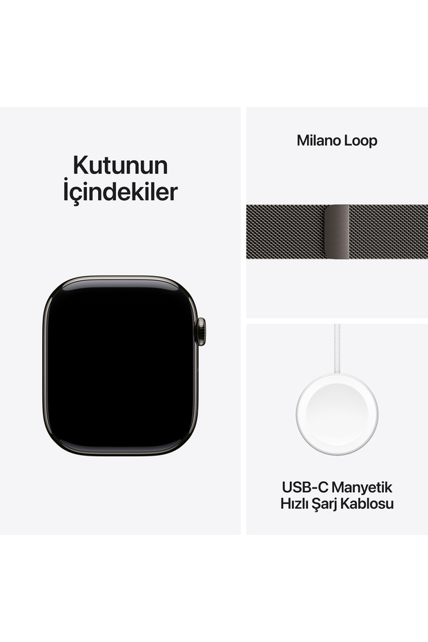Watch Series 10 GPS + Cellular 46mm Arduvaz Titanyum Kasa + Arduvaz Milano Loop - S/M - 10