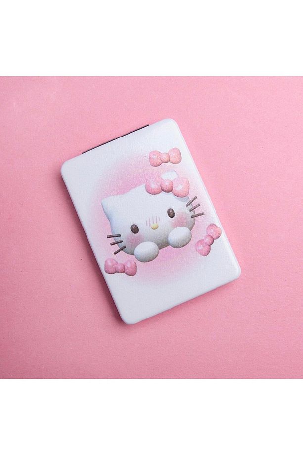 Hello Kitty Mini Cep Aynası 8.6 cm X 6.2 cm - Papyon Model 1 - 2