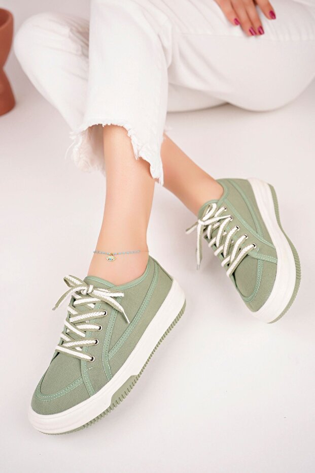 Green Women's Sneaker Casual Shoes