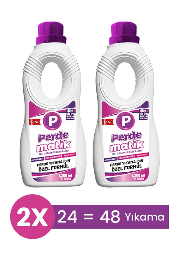 Tül, Dantel Ve Hassas Kumaşlar Için Sıvı Perde Vegan Çamaşır Deterjanı 2adet 1200 ml - 1