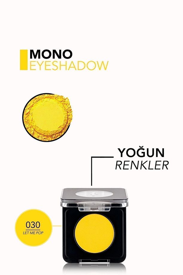 Mono Yüksek Pigmentli & Mat Bitişli Kompakt Göz Farı - 6