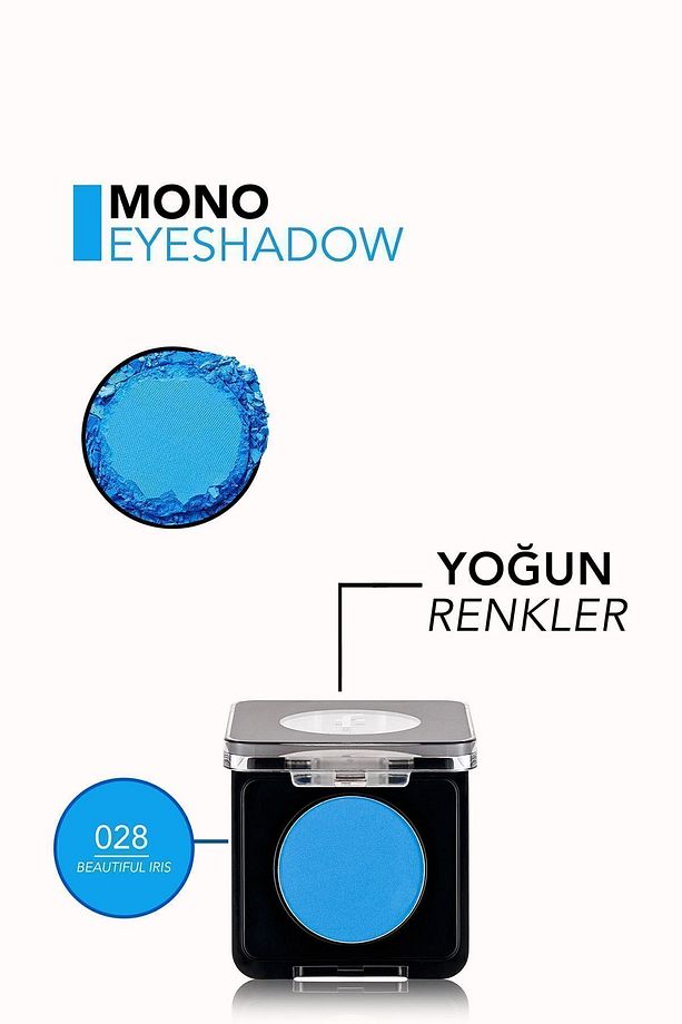 Mono Yüksek Pigmentli & Mat Bitişli Kompakt Göz Farı - 6