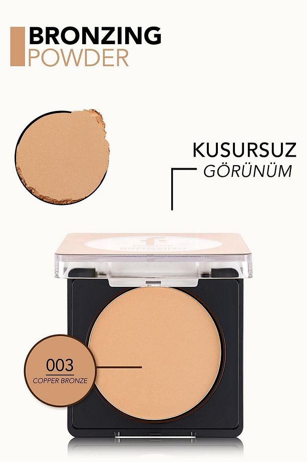 Yoğun Pigmentli Işıltılı Bronzer (BAKIR BRONZ) - Bronzing Powder - 003 Copper Bronze - 8682536053419 - 6